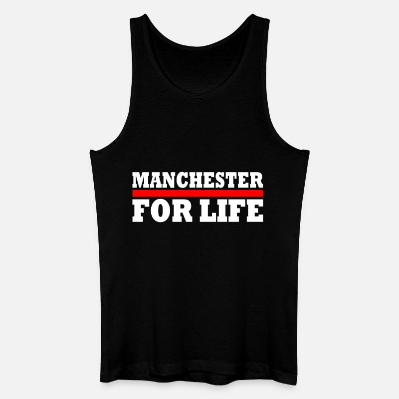 MANCHESTER - Männer Bio Tank Top - Schwarz