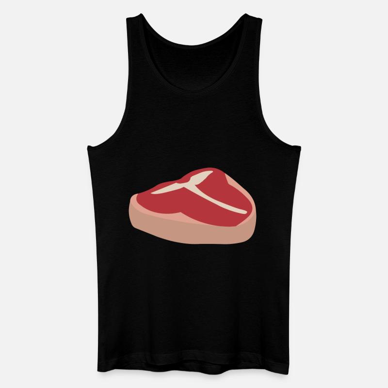 Saftiges Fleisch - Männer Bio Tank Top - Schwarz