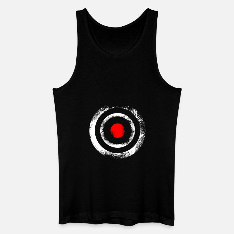 BULLSEYE - Männer Bio Tank Top - Schwarz