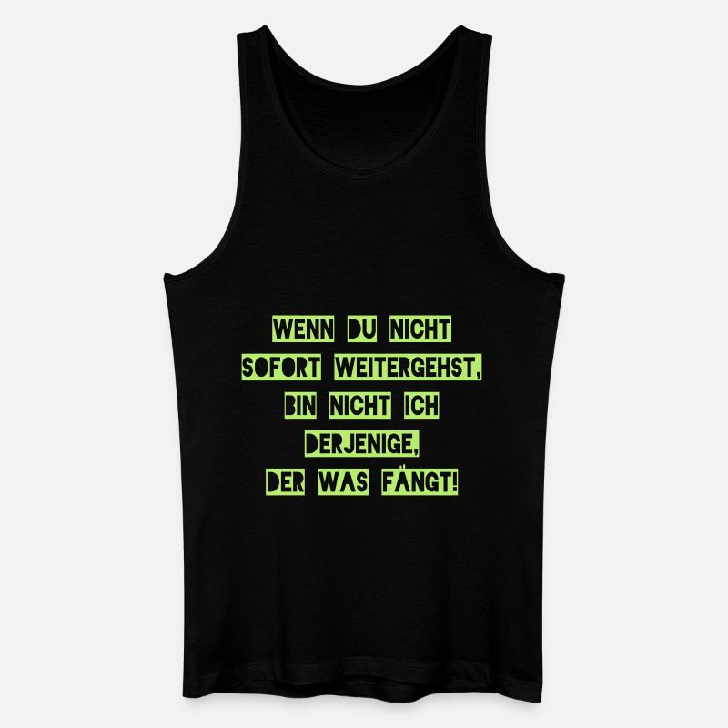 Angelspruch - Männer Bio Tank Top - Schwarz