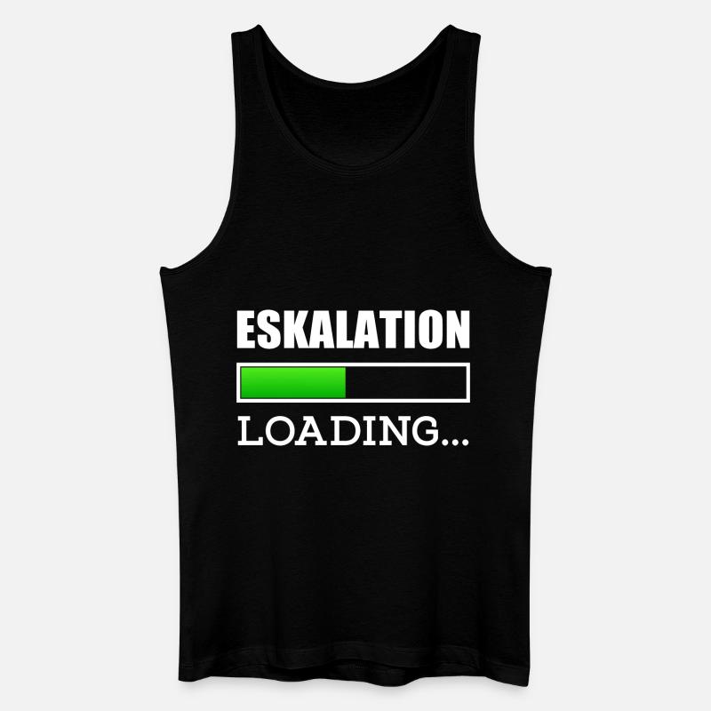 Eskalation loading - Männer Bio Tank Top - Schwarz