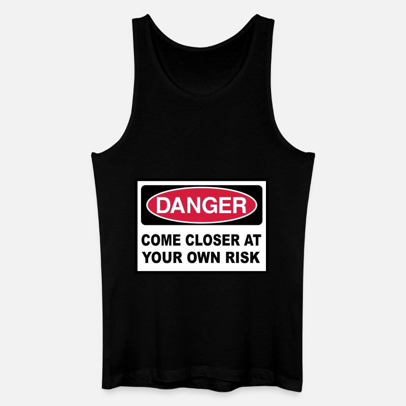 2541614 15144461 danger - Männer Bio Tank Top - Schwarz