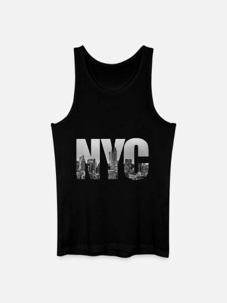 NYC - Männer Bio Tank Top - Schwarz