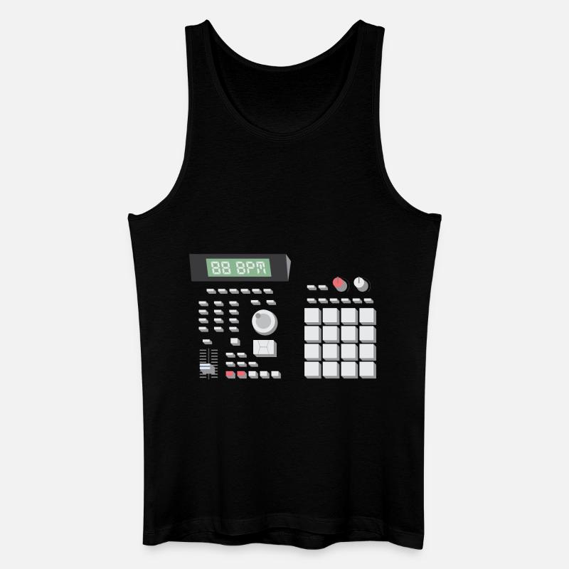 88 BPM MPC 2000 - Männer Bio Tank Top - Schwarz