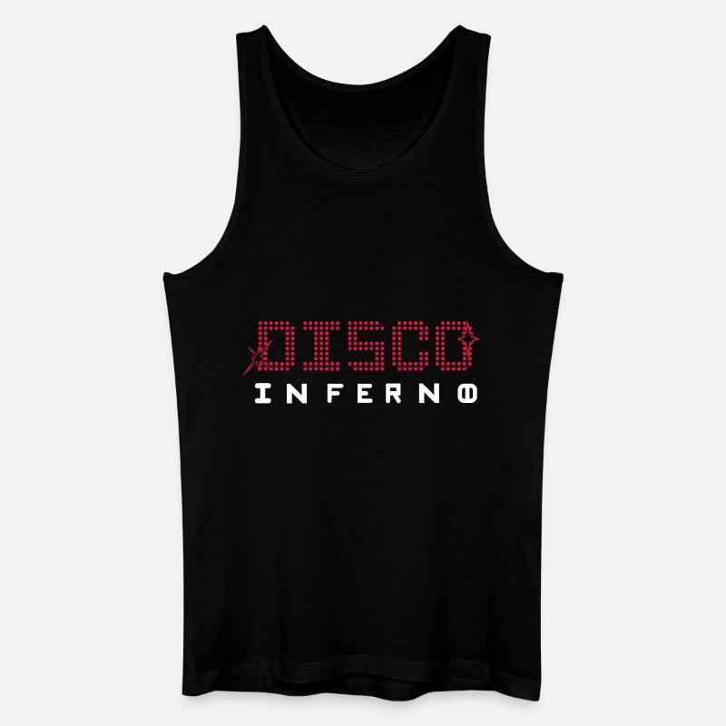 Disco Inferno - Männer Bio Tank Top - Schwarz