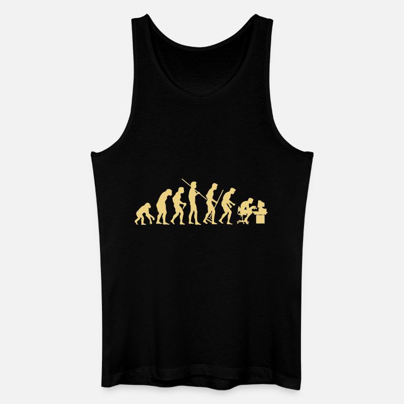 Évolution de la société - Débardeur bio Homme - noir