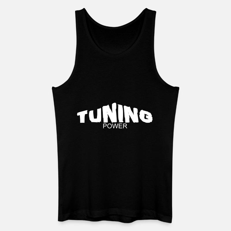 tuning power - Männer Bio Tank Top - Schwarz