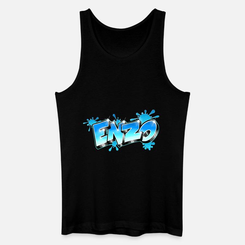 Enzo Style Graffiti - Men’s Organic Tank Top - black