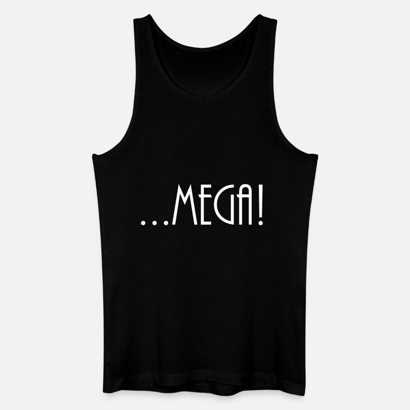 Mega - Männer Bio Tank Top - Schwarz