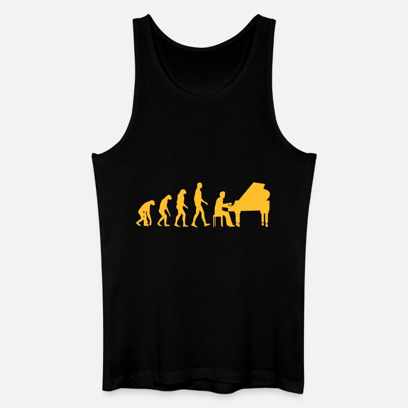 piano evolution - Men’s Organic Tank Top - black