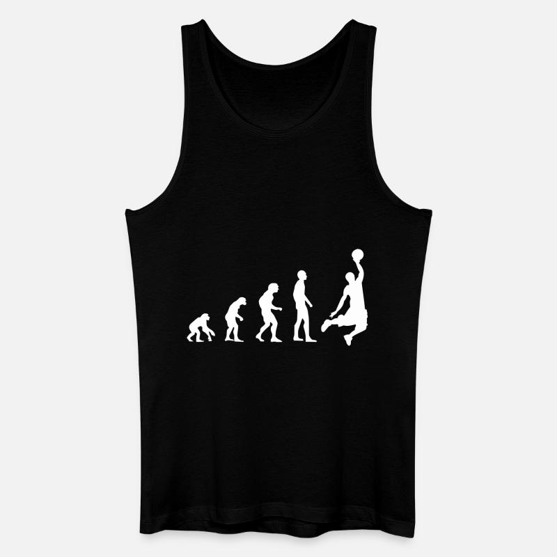 Basketball Evolution | Basketball - Männer Bio Tank Top - Schwarz