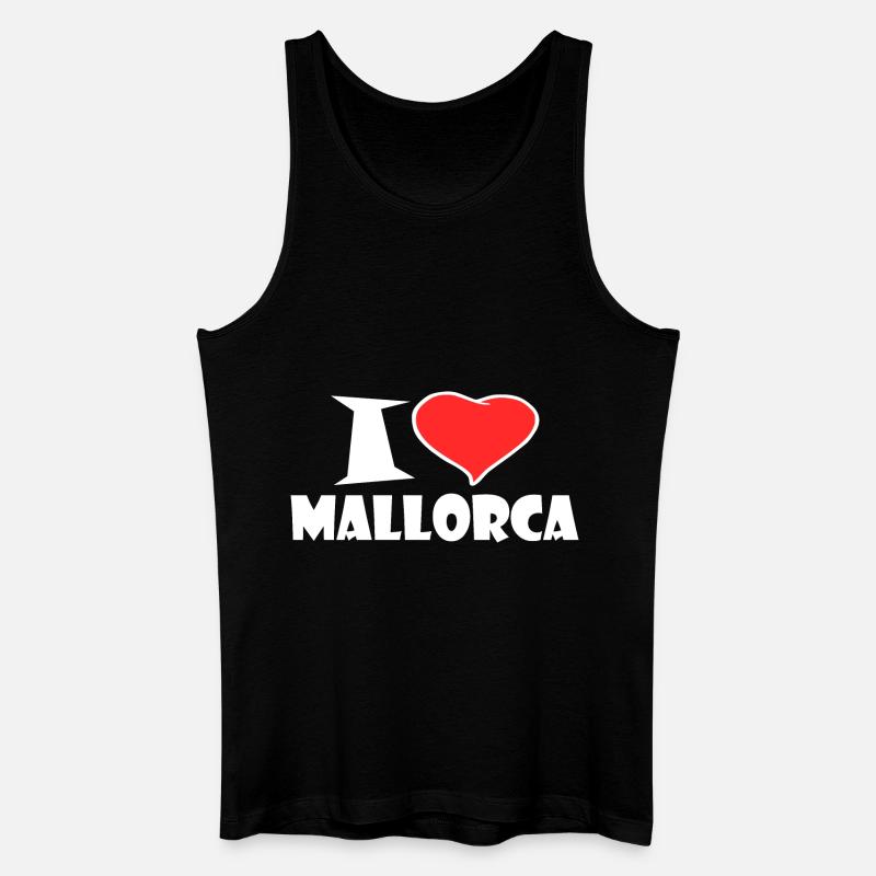 Mallorca - Männer Bio Tank Top - Schwarz