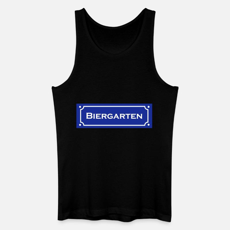 Biergarten 1 - Männer Bio Tank Top - Schwarz