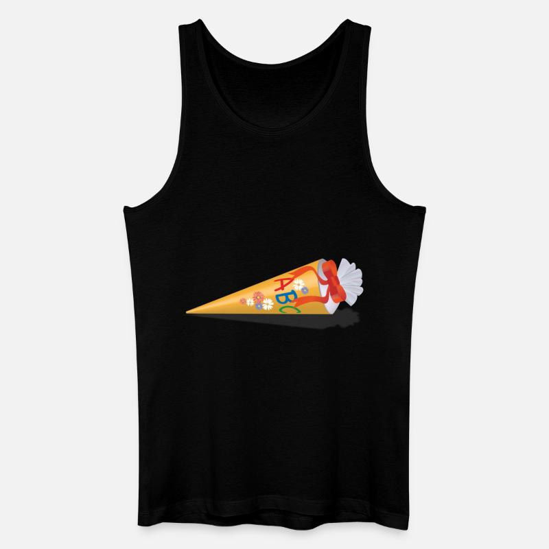 Schultüte zur Einschulung - Männer Bio Tank Top - Schwarz