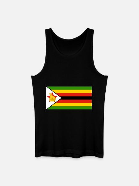 Simbabwe - Männer Bio Tank Top - Schwarz