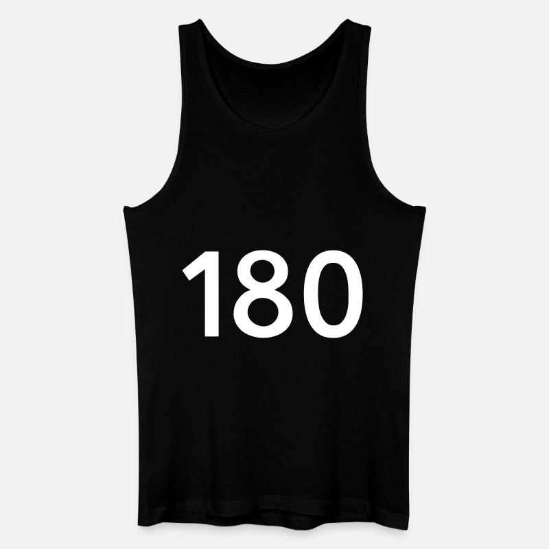 Darts 180 - Männer Bio Tank Top - Schwarz