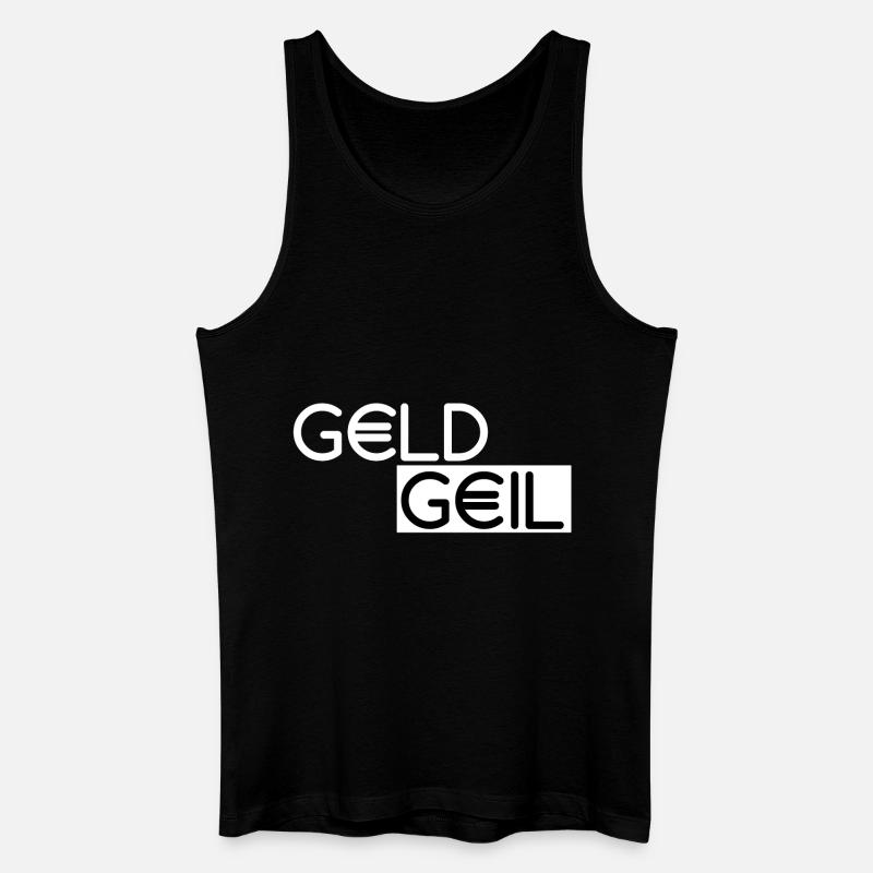 GeldGeil - Männer Bio Tank Top - Schwarz