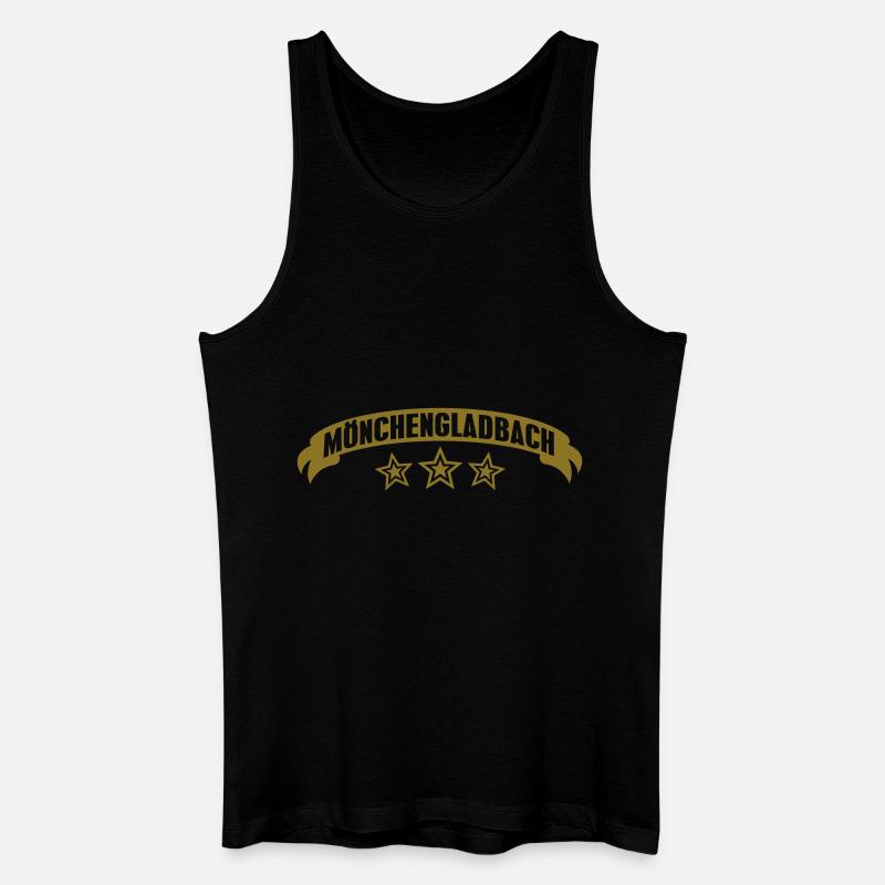 Stadtshirt Mönchengladbach - Männer Bio Tank Top - Schwarz