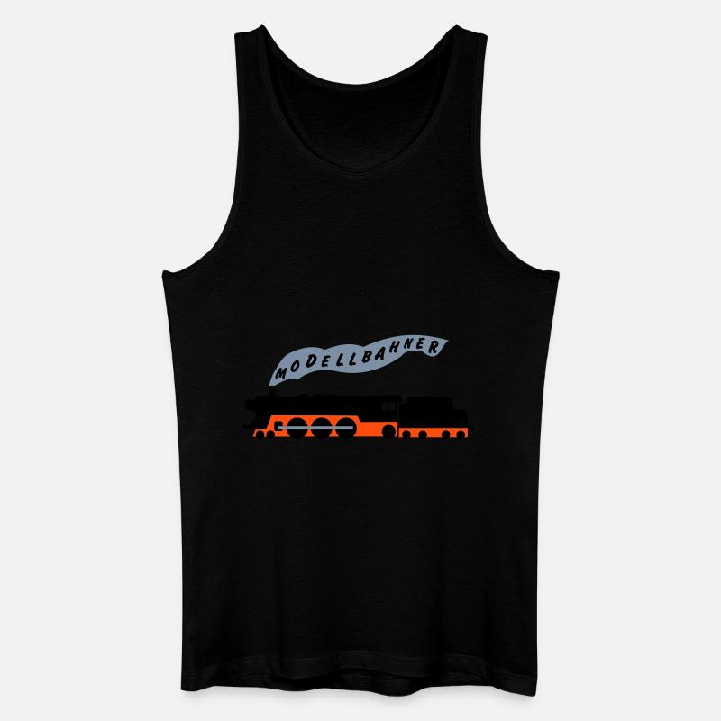Modellbahner 2 - Männer Bio Tank Top - Schwarz