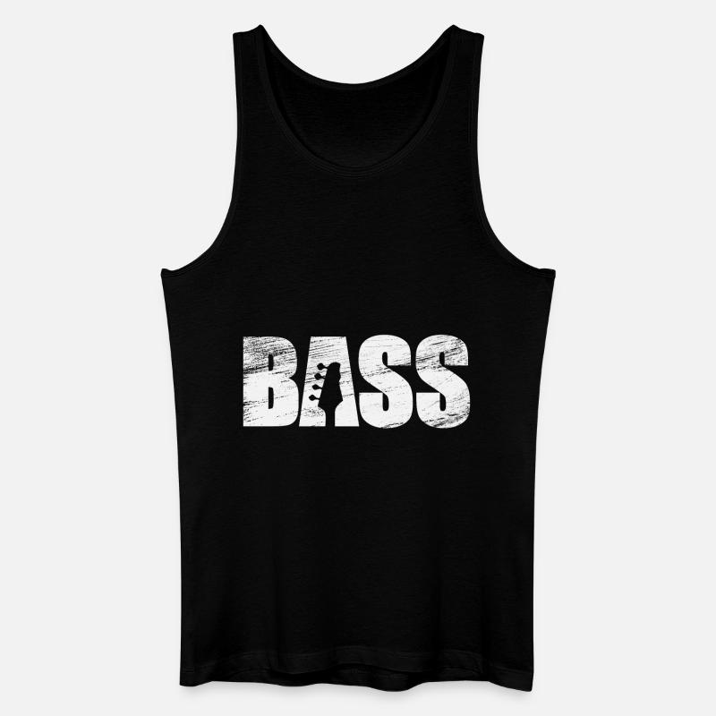 bass - Männer Bio Tank Top - Schwarz