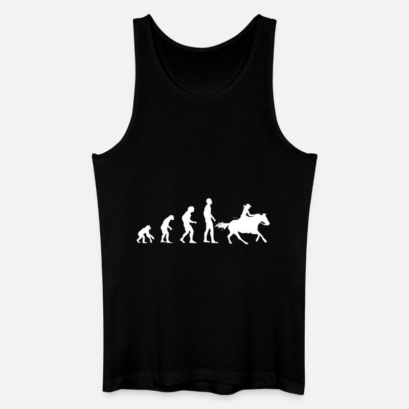 Evolution Western - Männer Bio Tank Top - Schwarz