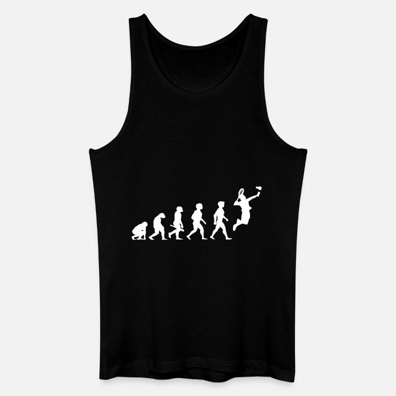 Evolution badminton shuttlecock shuttlecock player - Men’s Organic Tank Top - black