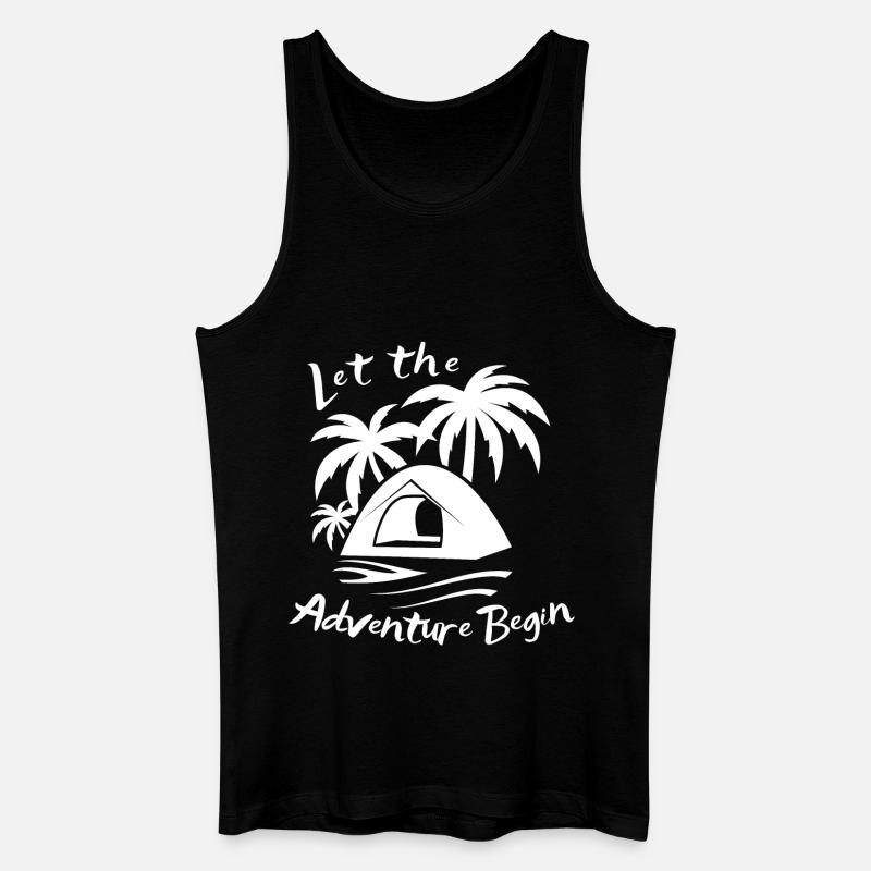 Que l’aventure commence - Camping - Débardeur bio Homme - noir