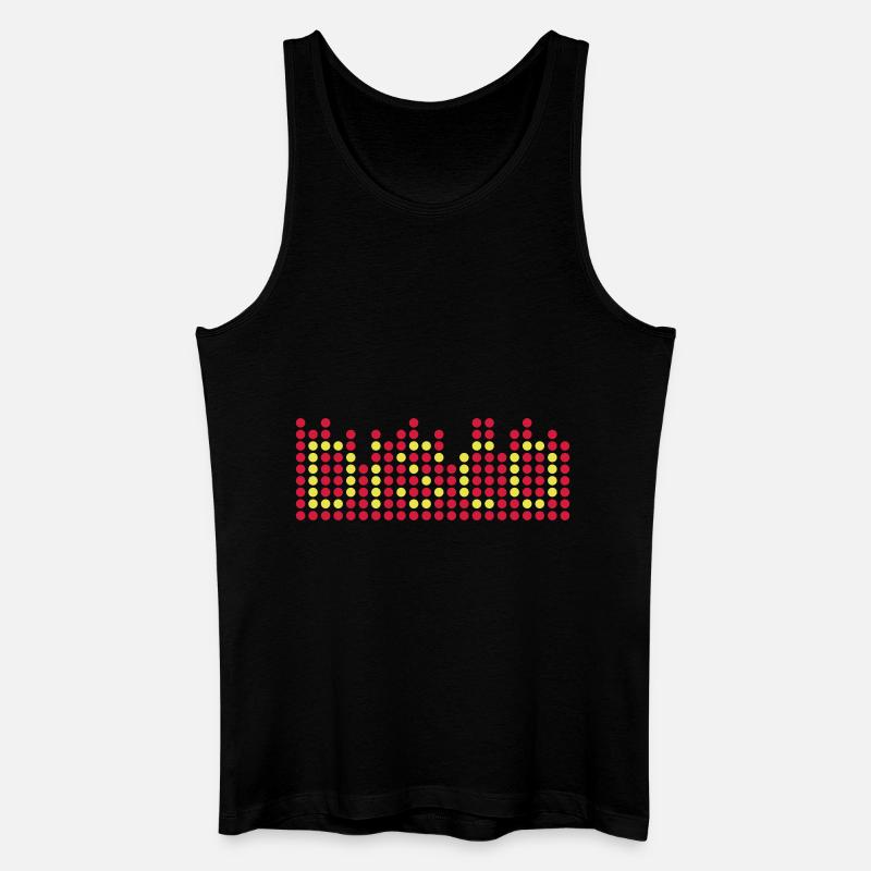 disco 2c equalizer DE - Männer Bio Tank Top - Schwarz