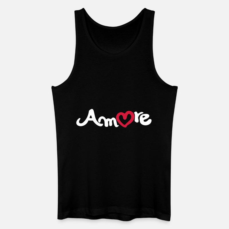 amore - Débardeur bio Homme - noir