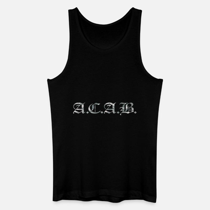 ACAB digital camouflage - Männer Bio Tank Top - Schwarz