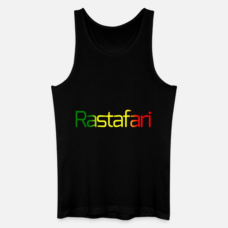Rastafari - Männer Bio Tank Top - Schwarz