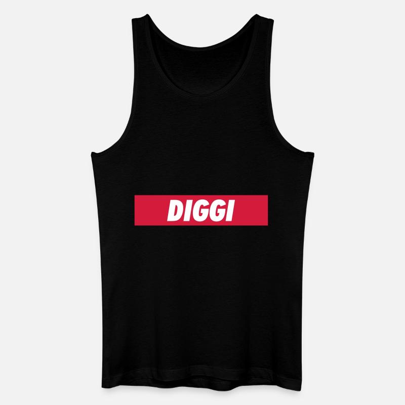 Diggi - Männer Bio Tank Top - Schwarz