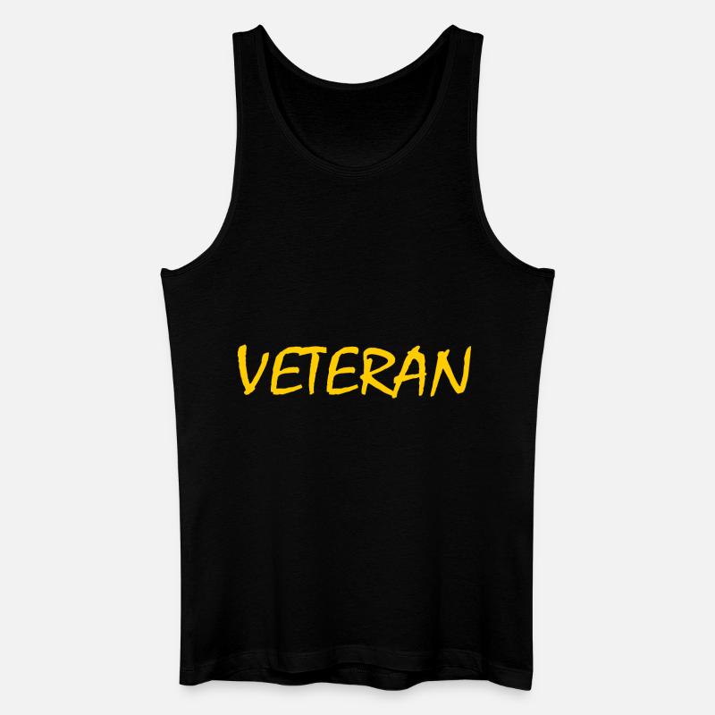 VETERAN - Männer Bio Tank Top - Schwarz