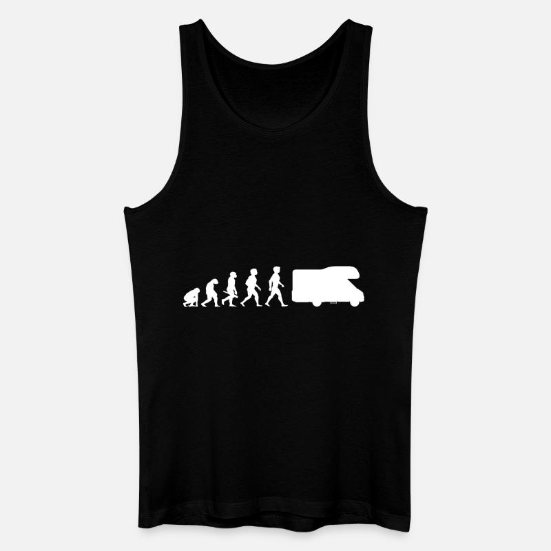 Evolution Wohnmobil Wohnwagen Campingwagen Camper - Männer Bio Tank Top - Schwarz