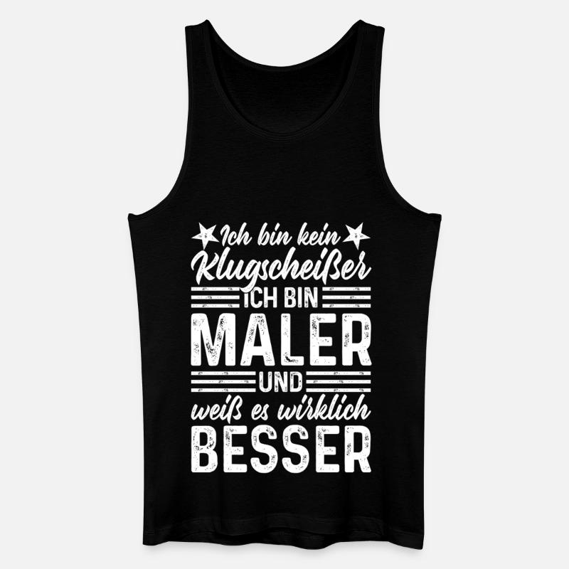 Maler - Männer Bio Tank Top - Schwarz