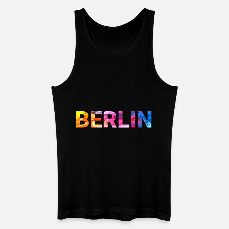 Berlin - Männer Bio Tank Top - Schwarz
