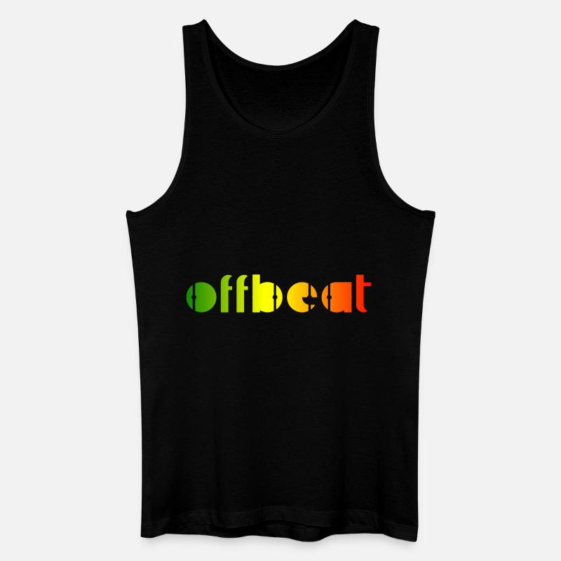 Offbeat, Reggae music - Männer Bio Tank Top - Schwarz