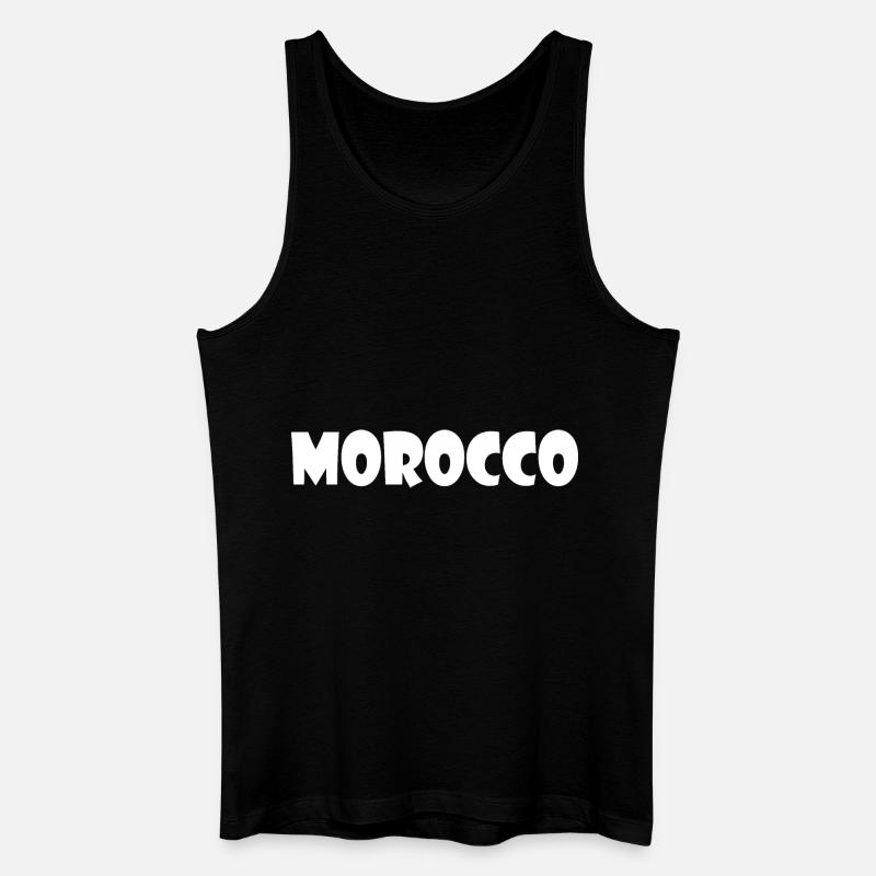 Morocco - Männer Bio Tank Top - Schwarz