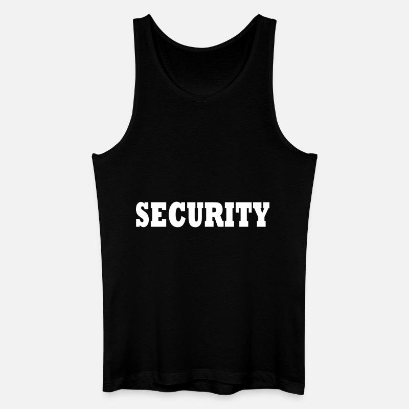 Sicherheitsdienst - Männer Bio Tank Top - Schwarz