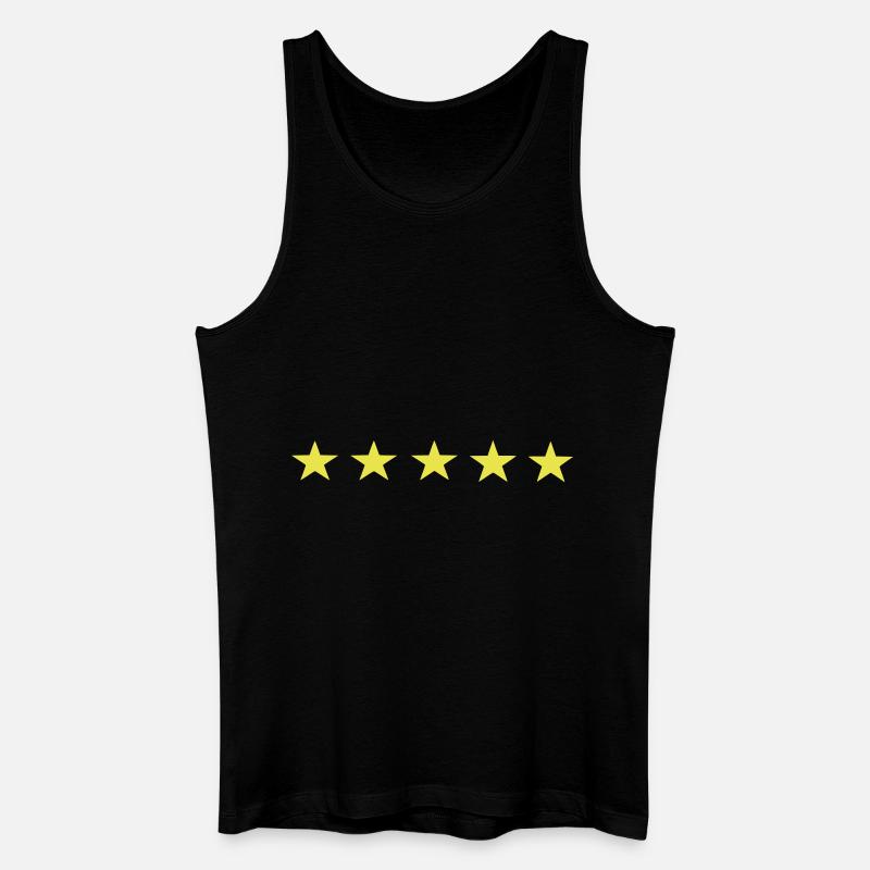 Sterne - Männer Bio Tank Top - Schwarz