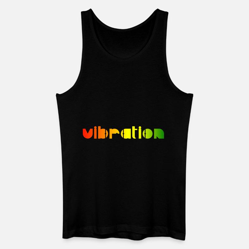 Vibration - Reggae - Männer Bio Tank Top - Schwarz