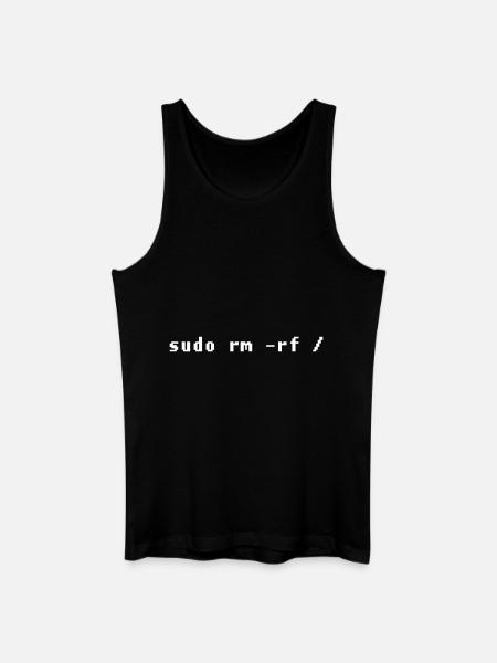 Funny Linux Admin Design - Men’s Organic Tank Top - black