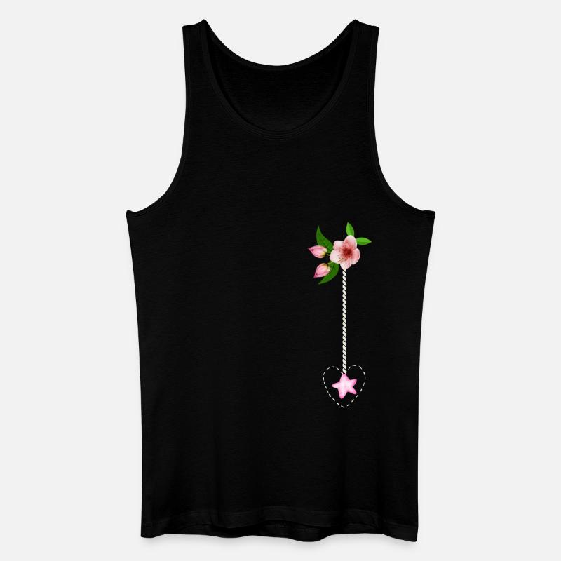 Blumenarrangement - Männer Bio Tank Top - Schwarz