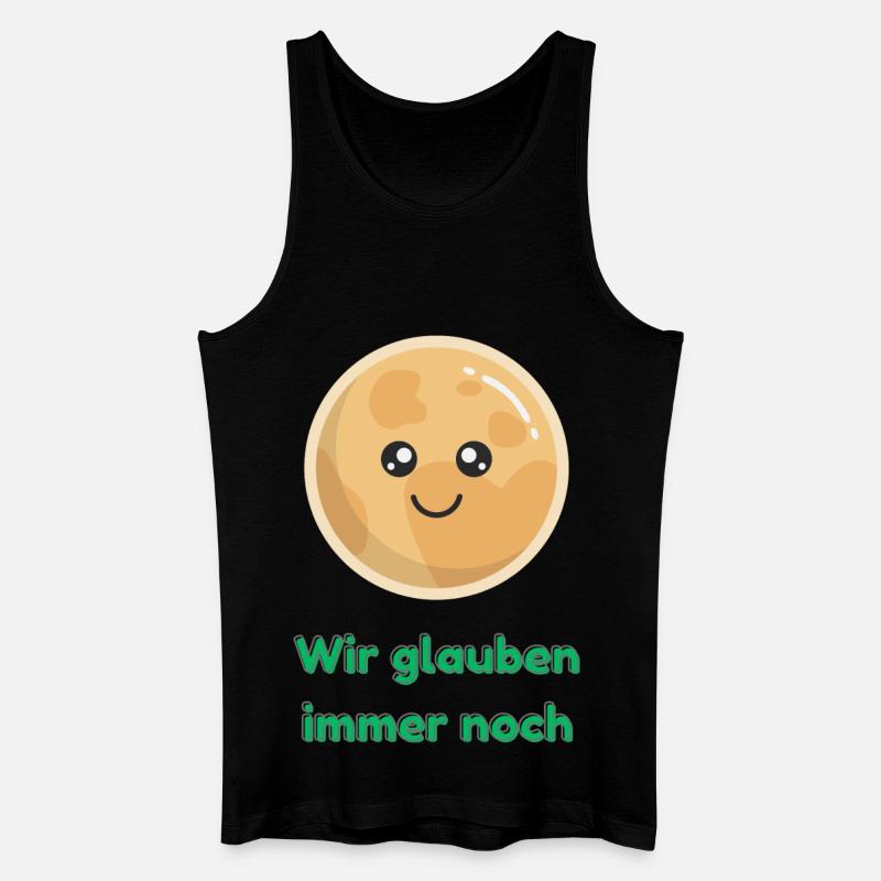 Wir glauben immer noch mit Pluto - Männer Bio Tank Top - Schwarz
