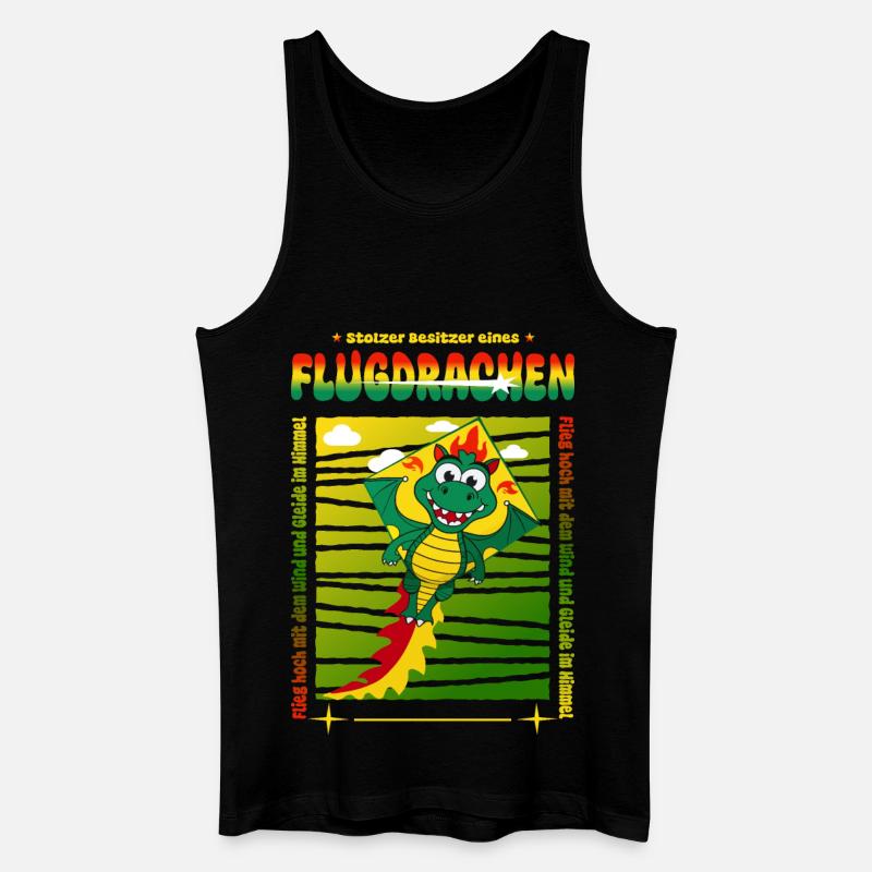 Drachen Besitzer - Männer Bio Tank Top - Schwarz