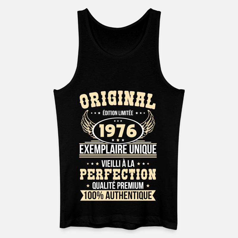 1976 – Unique example – Premium quality - Men’s Organic Tank Top - black