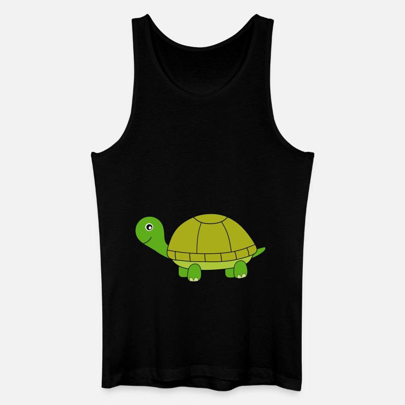 Schildkröte - Männer Bio Tank Top - Schwarz