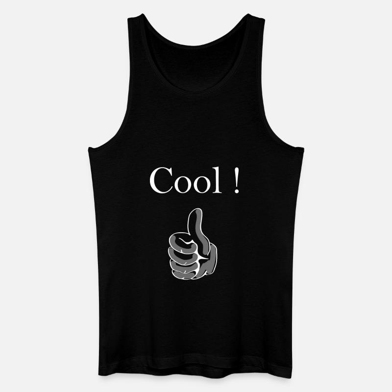 Cool Daumen Hoch ! - Männer Bio Tank Top - Schwarz