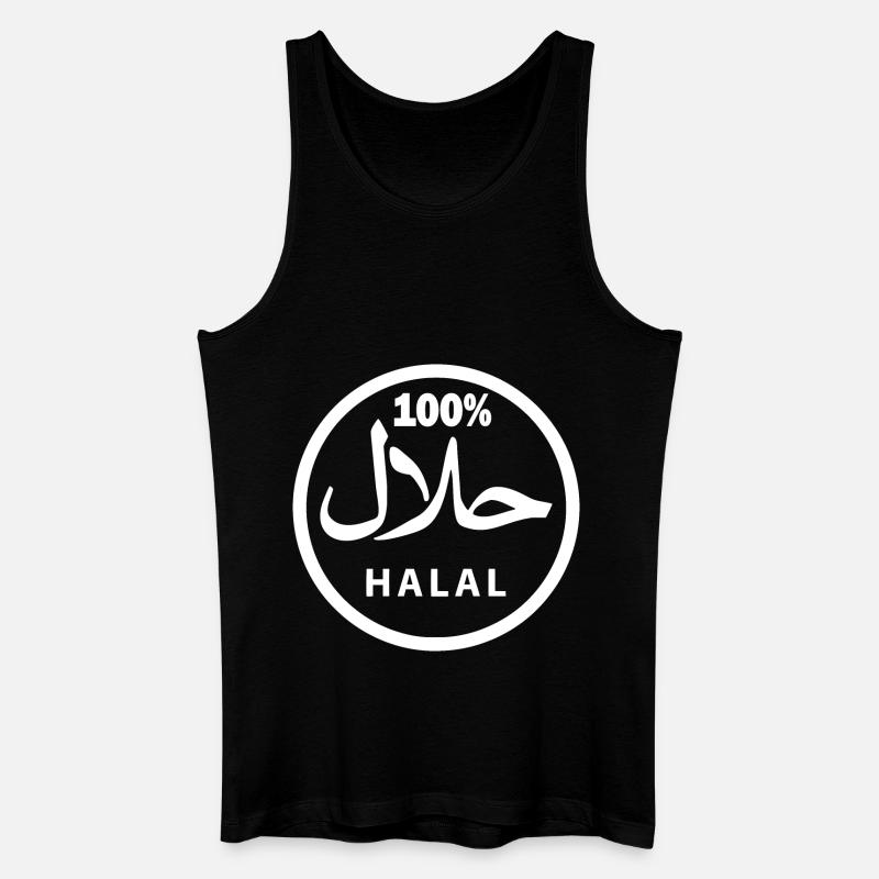 Halal حلال - Männer Bio Tank Top - Schwarz