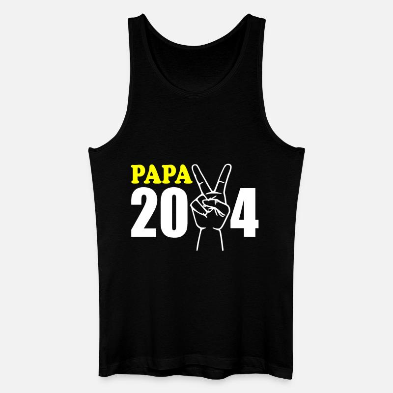 Papa 2024 - Männer Bio Tank Top - Schwarz